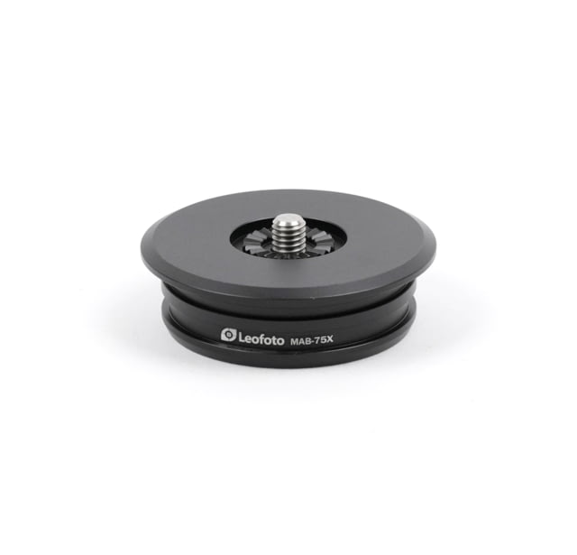 Leofoto  Bowl Adapter - Connecting Heads X Version w/75mm Bowls Black