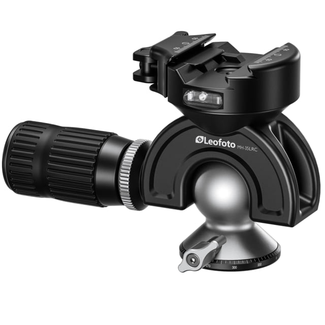 Leofoto  Lever-Release Hybrid Clamp Panning Dynamic Head /w Handlebar Control Arca/Picatinny Black