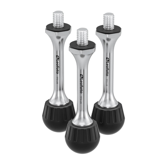 Leofoto Leofoto  Long Spike/Rubber Foot Set 3/8'' Thread - Set of 4 Black