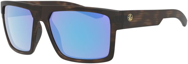 Leupold Becnara Sunglasses Matte Tortoise Frame Square Blue Mirror Lens Polarized Regular-Wide