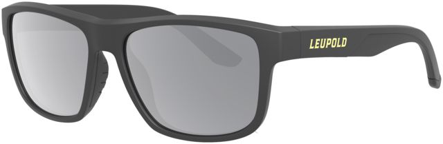 Leupold Katmai Sunglasses Matte Black Frame Square Shadow Gray Flash Lens Polarized Narrow-Regular