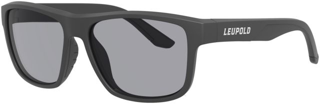 Leupold Katmai Sunglasses Matte Black Frame Square Shadow Gray Lens Polarized Narrow-Regular