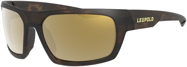 Leupold Packout Mens Sunglasses Matte Tortoise Frame Square Bronze Mirror Lens Polarized Regular