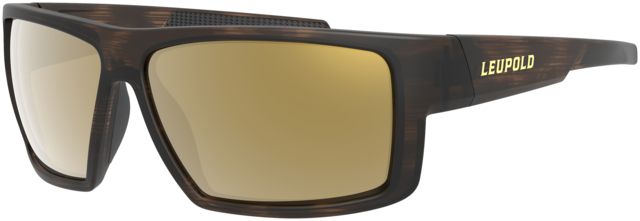 Leupold Switchback Mens Sunglasses Matte Tortoise Frame Square Bronze Mirror Lens Polarized Regular-Wide