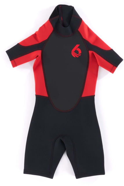 Level Six Child Shorty Neoprene Wetsuits - Kids Black/Red Size 2T