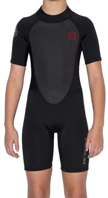 Level Six Youth Shorty Neoprene Wetsuits - Kids Black Size 8