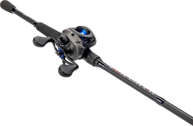 Lew's American Hero Baitcast Reel and Rod Combo 7ft 1-PC Medium-Heavy Fast IM6 Graphite Rod 4+1 Bearings 7.5-1 Ratio Speed Gears LH Retrieve