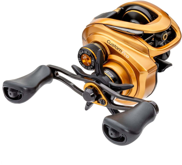 Lew's Custom Pro Baitcast Reel 10+1 Bearings 8.3-1 Ratio Aluminum Frame and Sideplate ParaMag ITB Brake Aluminum Speed Gears Carbon Fiber Drag RH
