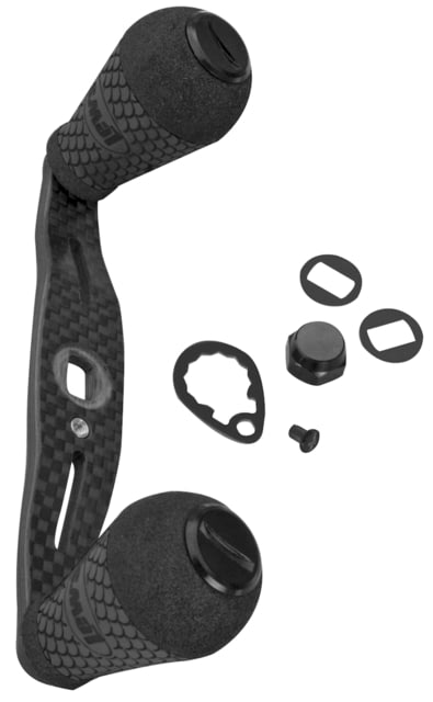 Lew's Custom Shop Carbon Fiber Handle Standard Round 95mm Handle Paddle Knobs Black