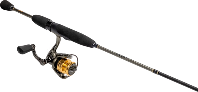 Lew's Laser Lite Spinning Reel and Rod Combo 5ft 1-PC Rod w/ Light and Fast SZ 50 Reel 3+1 Bearings 5.0-1 Ratio Speed Lube Metallic Gray/Gold/Black
