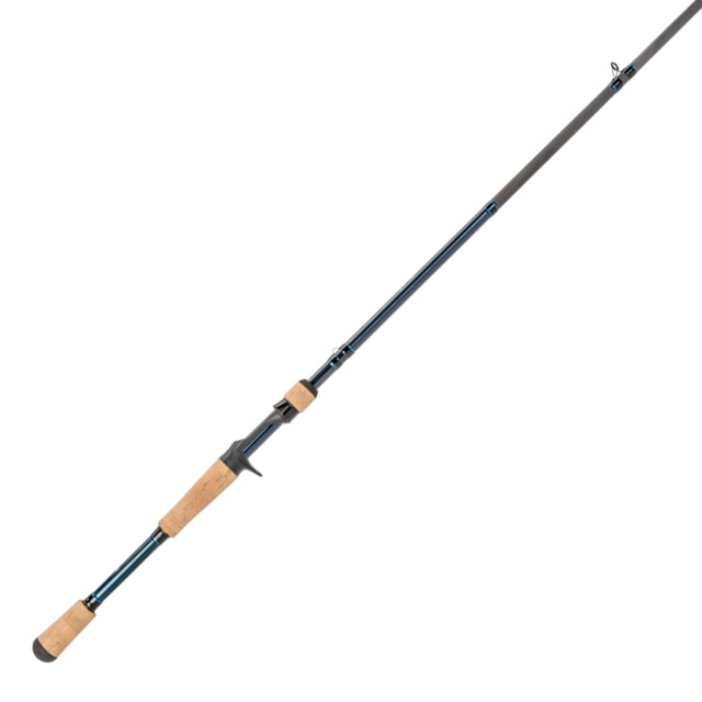 Lew's LFS Casting Rod 7ft 1-PC Rod w/ Medium and Fast LFS-X3 Blank Cork Split-Grip Fuji Concept O Guides Full Contact Reel Seat Blue/Black