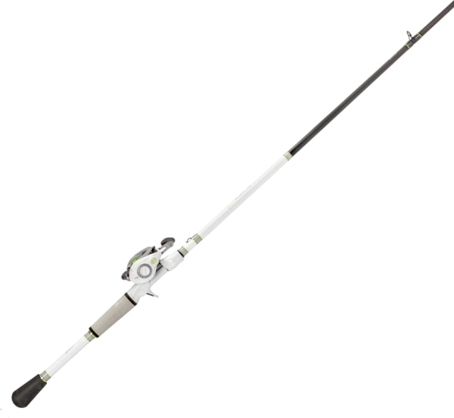 Lew's MACH 1 Baitcast Reel and Rod Combo 7ft 1-PC IM7 Graphite Rod Medium Fast 7+1 Bearings 7.5-1 Ratio LH Retrieve White/Black/Gray/Green