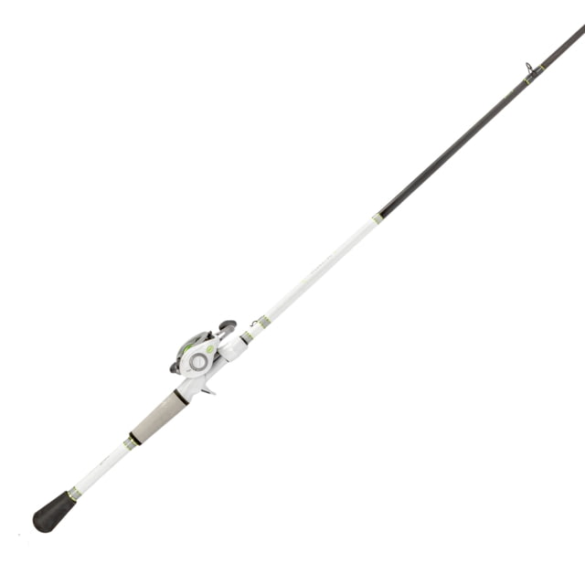 Lew's Lew's MACH 1 Baitcast Reel and Rod Combo 7ft 2in 1-PC IM7 Graphite Rod Medium-Heavy Fast 7+1 Bearings 7.5-1 Ratio LH Retrieve White/Black/Gray/Green