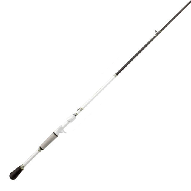 Lew's MACH 1 Casting Rod 7ft 2in 2-PC IM7 Graphite Rod w/ Medium-Heavy and Fast Winn Dri-Tac Split-Grip Graphite Skeletal Reel Seat White/Black/Green