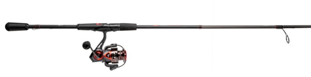 Lew's MACH Jacked Spinning Reel and Rod Combo 6ft 6in 1-PC HM50 Graphite Rod Ultra-Light w/ Fast SZ 100 Reel 5.2-1 Ratio Tanso Tech Frame Black/Red