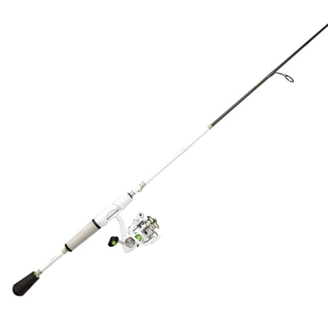 Lew's MACH 1 Spinning Reel and Rod Combo 6ft 1-PC IM7 Graphite Rod Ultra-Light Fast SZ 100 Reel 9+1 Bearings 5.2-1 Ratio White/Black/Gray/Green