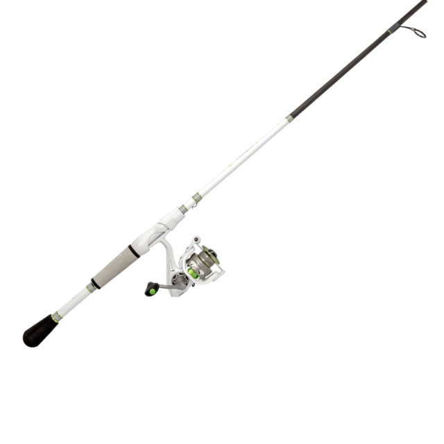 Lew's MACH 1 Spinning Reel and Rod Combo 6ft 9in 1-PC IM7 Graphite Rod Medium-Light Fast SZ 200 Reel 9+1 Bearings 6.2-1 Ratio White/Black/Gray/Green