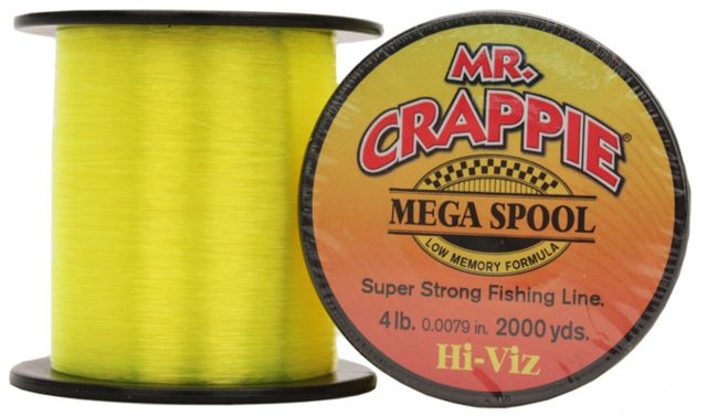 Lew's Mr. Crappie Mega Spools HiVis 4 lb 186456