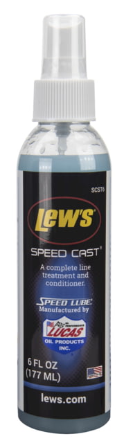 Lew's Speed Cast Line Treatment Cleans and Protects Water-based Formula 6oz Bottle