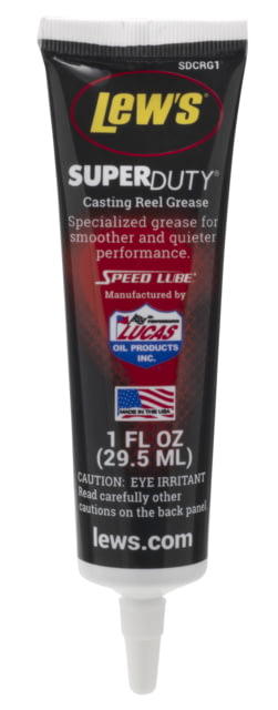 Lew's Super Duty Casting Reel Grease Custom Blended Temperature Resistant 1oz Tube