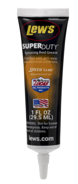Lew's Super Duty Spinning Reel Grease Multi-purpose Lubricant and Protectant 1oz Tube