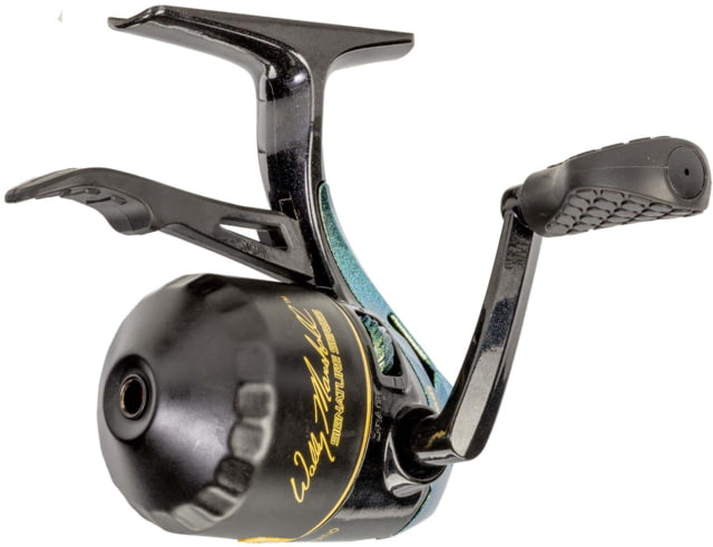 Lew's Wally Marshall Signature Series Underspin Reel 2+1 Bearings 4.3-1 Ratio All Metal Gears Reversible Handle Combat Grip Knob 6lb Line Green/Gold