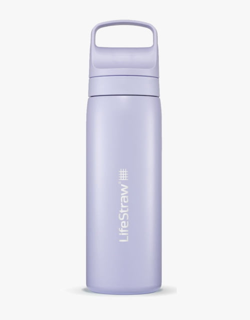 LifeStraw Go Stainless Steel 18oz Water Bottle w/Filter Provence Purple