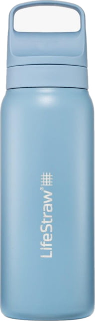 LifeStraw Go Series Stainless Steel 24 Oz Water Bottle w/Filter Icelandic Blue 24oz