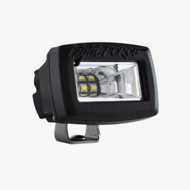 Lightforce Performance Lighting 2 in Rok20 Single Row 10W Chips Flashlight Spot Beam Black