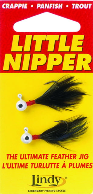 Lindy Little Nipper Fishing Jig 1/64 oz Black2/Pack