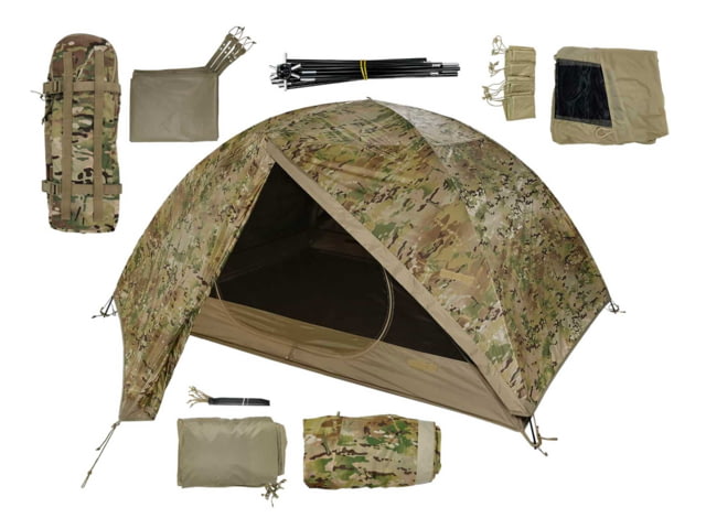 LiteFighter Fido Ai Two Person Shelter System Multicam Camouflage 90in x 42in x 56in