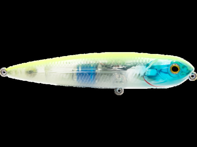 Livingston Lures 4in Walking Boss Jr. Lure Chartreuse Blue Shiner
