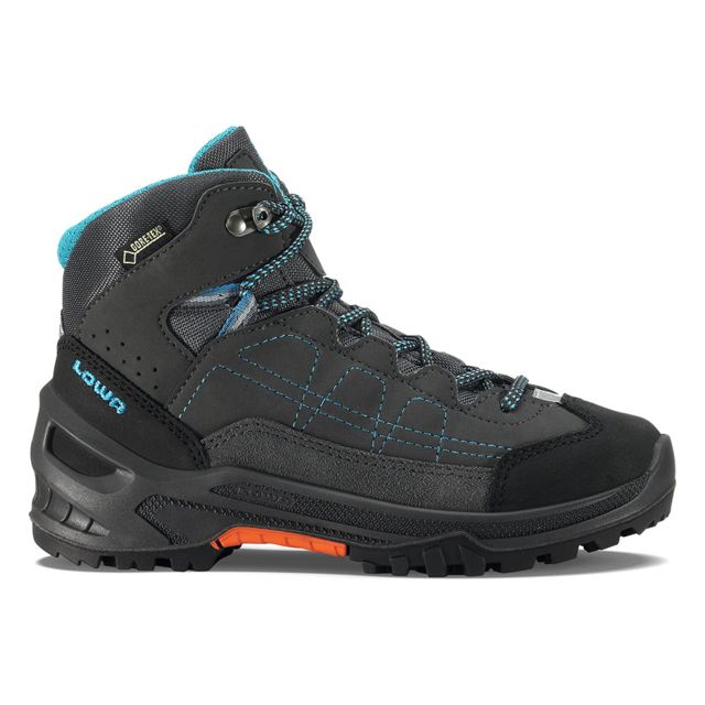 Lowa Approach GTX Mid Footwear Boots - Unisex Anthracite/Turquoise Medium 13