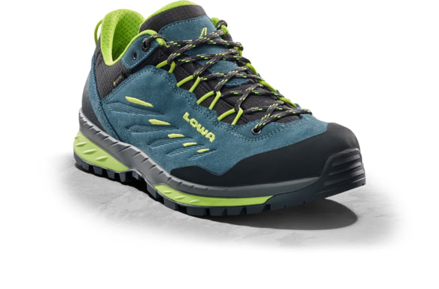 Lowa Delago GTX Lo Hiking Boots - Men's Petrol/Lime Size 10
