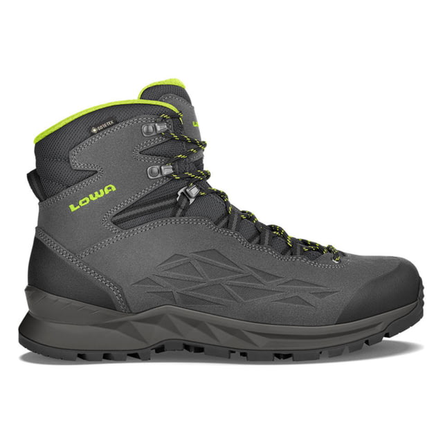 Lowa Explorer II GTX Mid Hiking Boots - Men's Anthracite/Lime Size 9.5 Wide