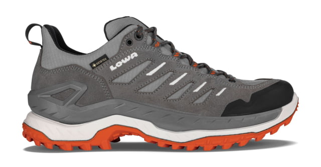 Lowa Innovo GTX Lo Hiking Shoes- Men's Grey/Flame 9