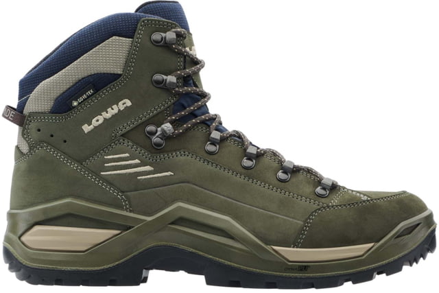 Lowa Renegade Evo GTX Mid Hiking Boots- Men's Olive/Navy