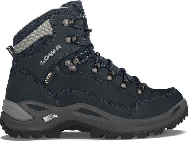 Lowa Renegade GTX Mid Hiking Shoes - Womens Navy/Grey 6