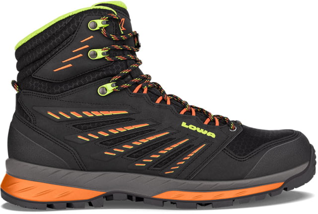Lowa Trek Evo GTX Mid Hiking Boots - Mens Black/Flame 7.5