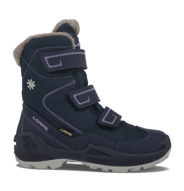Lowa Milo GTX Hi Boot - Kid's Navy/Lilac 31 EU Medium