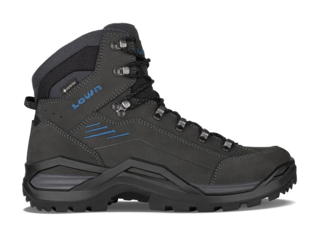 Lowa Renegade Evo GTX Mid Hiking Shoes - Women's Wide Anthracite/Steel Blue 12
