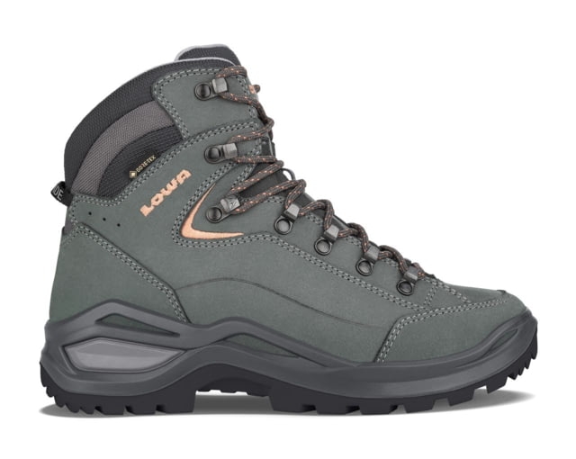 Lowa Renegade Evo GTX Mid Hiking Shoes - Women's Wide Graphite/Apricot