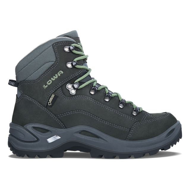 Lowa Renegade GTX Mid Hiking Shoes - Womens Graphite/Jade 10.5 US Medium  US