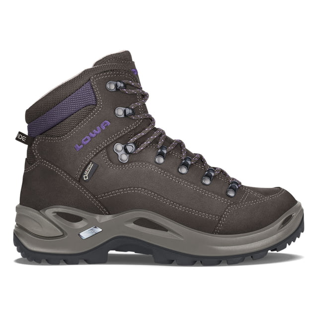 Lowa Renegade GTX Mid Hiking Shoes - Womens Slate/Blackberry 5.5 US Medium  US