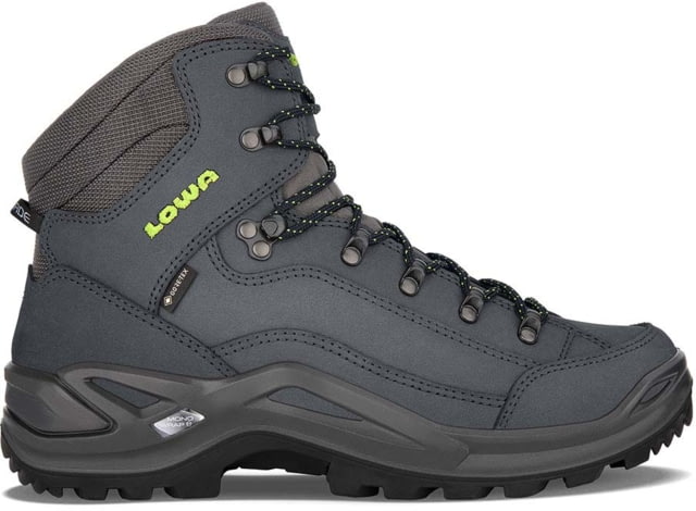 Lowa Renegade GTX Mid Hiking Shoes - Men's Medium 12 US Dark Blue/Lime