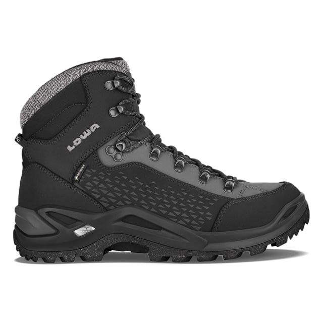 Lowa Renegade Warm GTX Mid Hiking Boots - Men's Black/Grey Size 9.5