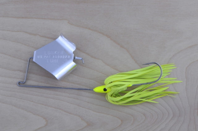 Lunker Lure Original Buzz Bait Chartreuse Skirt/Silver Blade 1/2oz