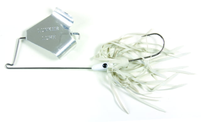 Lunker Lure Original Buzz Bait White Skirt/Silver Blade 3/8oz