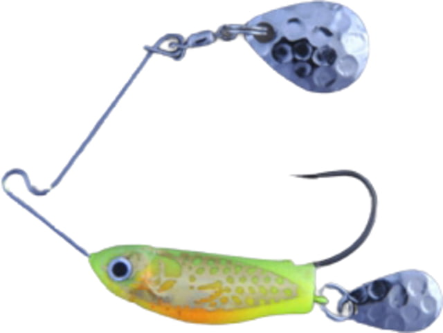 Lunker Lure Rattleback Crappie Spin 1/8 oz Chartreuse/Green