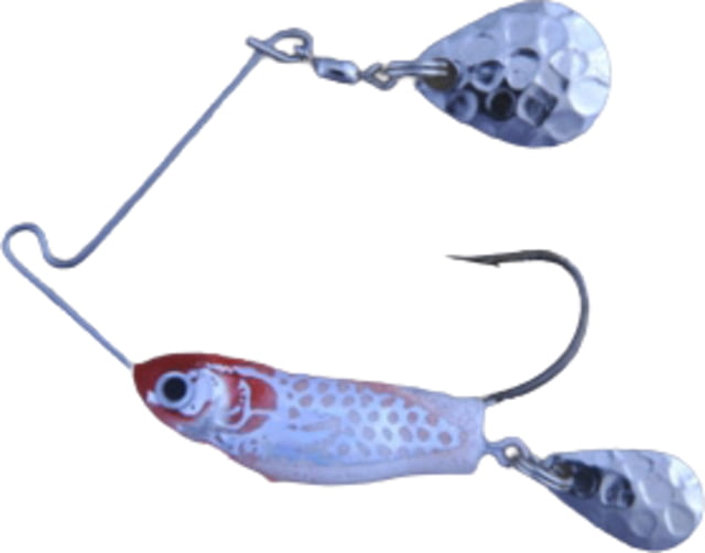 Lunker Lure Rattleback Crappie Spin 1/8 oz White/Red